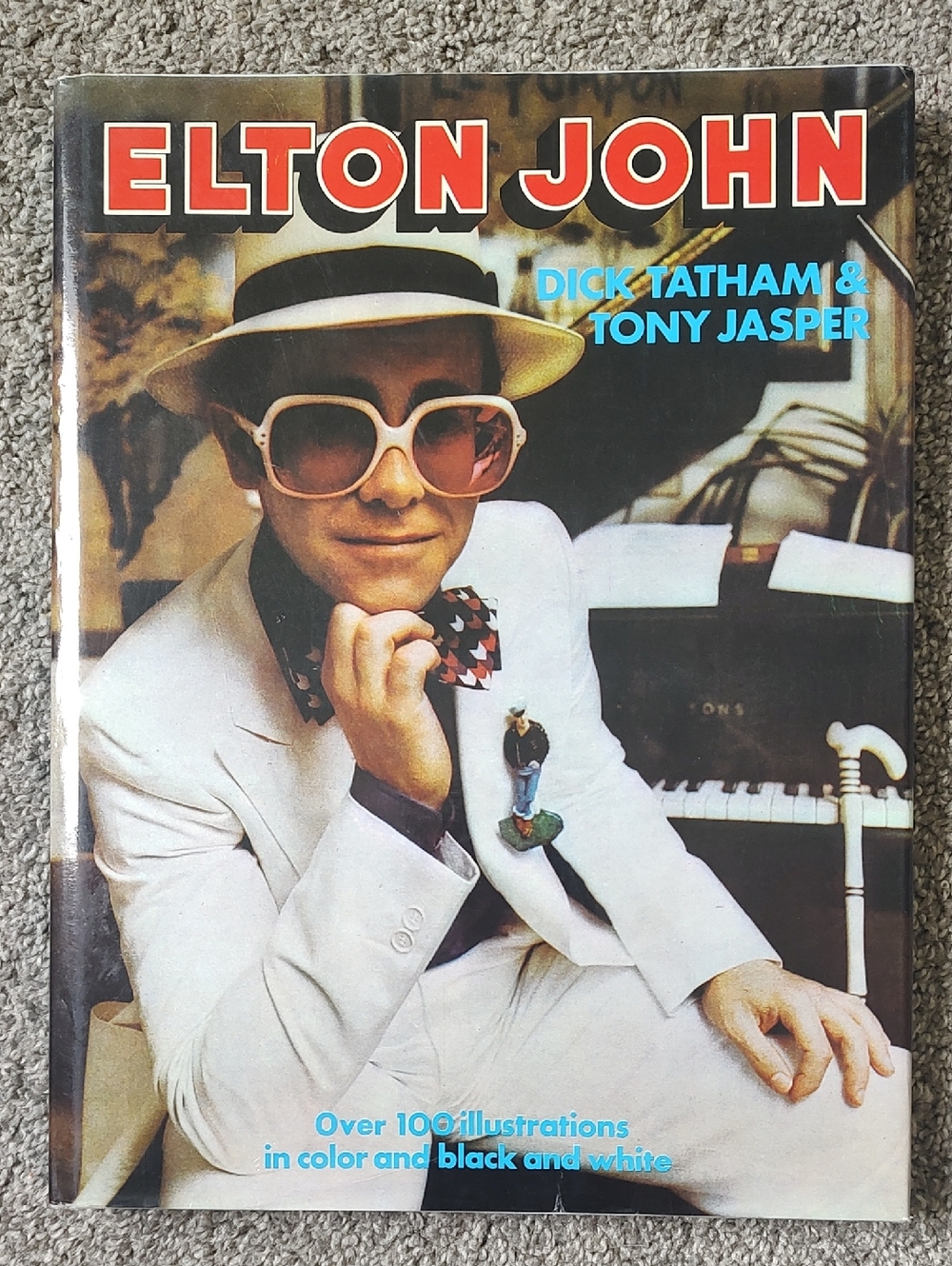Vintage Elton John Hardcover Book